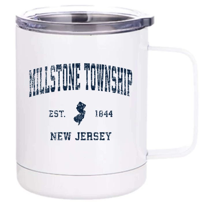 Millstone Township New Jersey Nj Vintage Sports Front & Back 12oz Stainless Steel Tumbler Cup