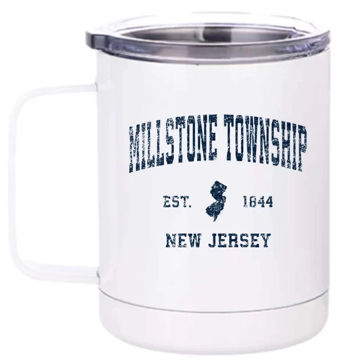 Millstone Township New Jersey Nj Vintage Sports Front & Back 12oz Stainless Steel Tumbler Cup