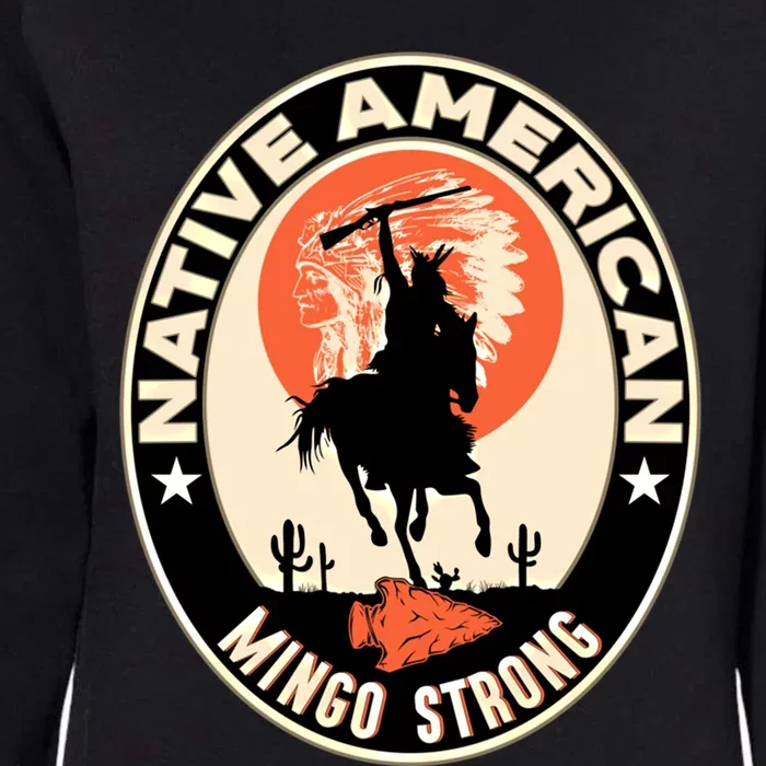 Mingo Tribe Native American Indian Pride Art Deco Gift Womens California Wash Sweatshirt