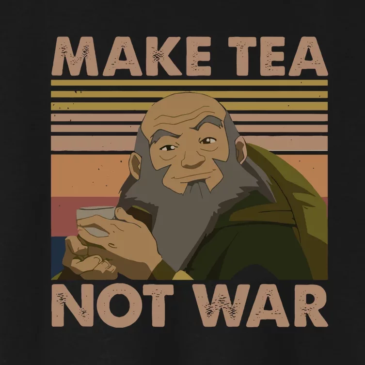 Make Tea Not Wash Iroh Women's Crop Top Tee