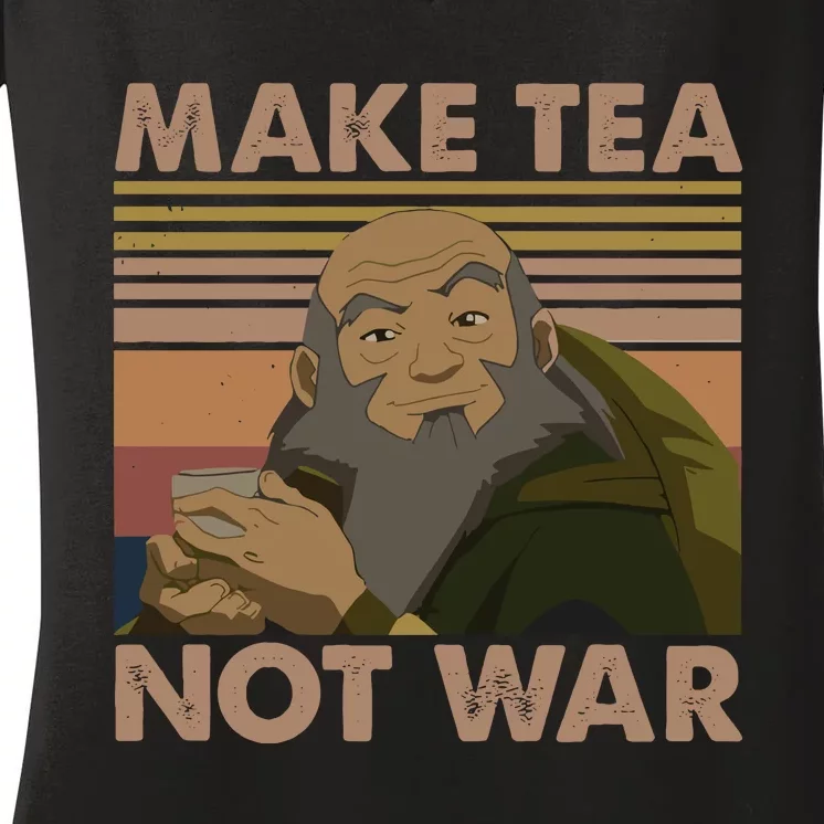 Make Tea Not Wash Iroh Women's V-Neck T-Shirt