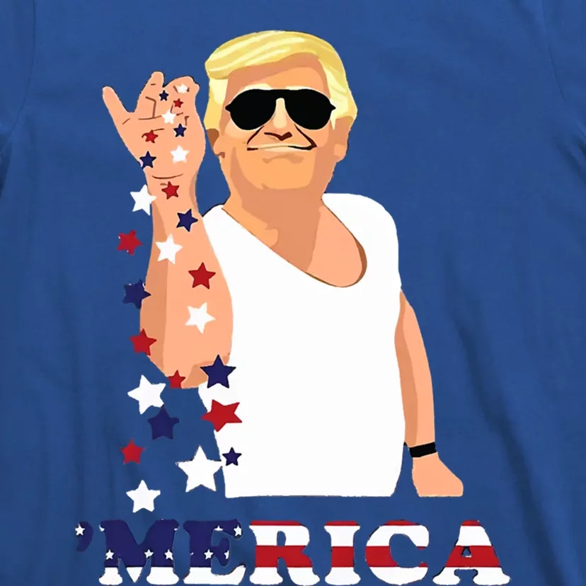 Merica Trump Outfits Don Drunk Donald Drunk 4th Of July Gift T-Shirt