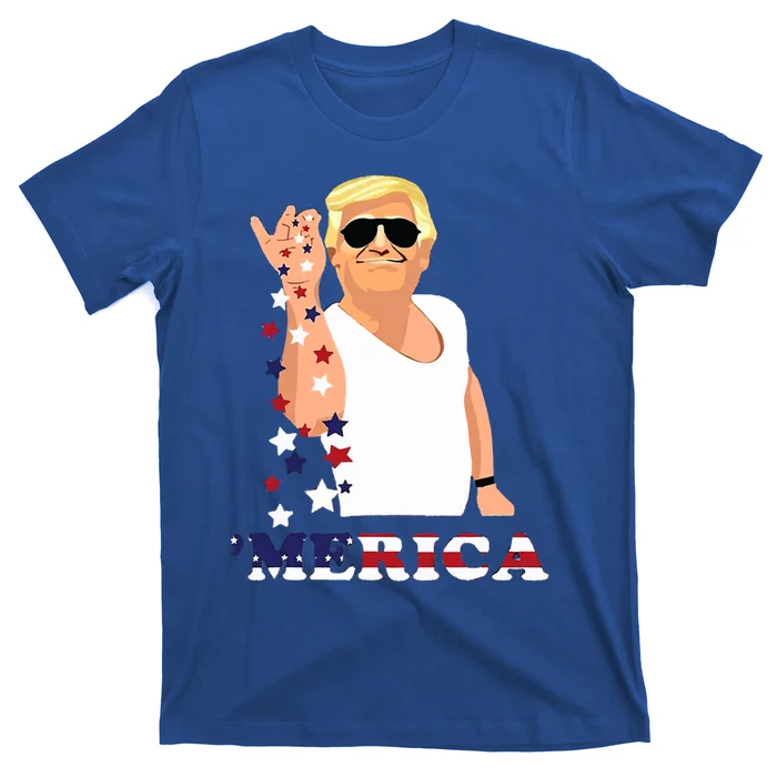 Merica Trump Outfits Don Drunk Donald Drunk 4th Of July Gift T-Shirt