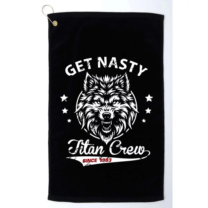 Mike Titan Ohearn Wearing Get Nasty Titan Platinum Collection Golf Towel