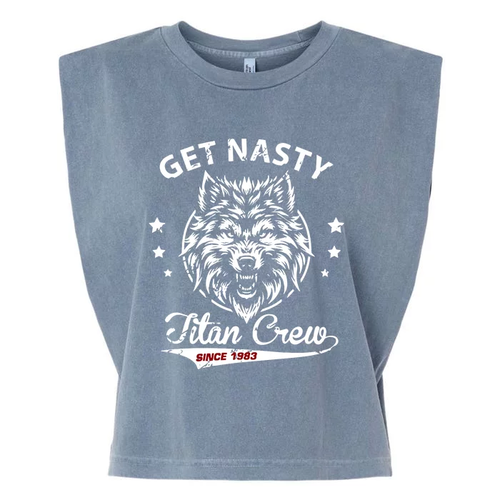 Mike Titan Ohearn Wearing Get Nasty Titan Garment-Dyed Women's Muscle Tee