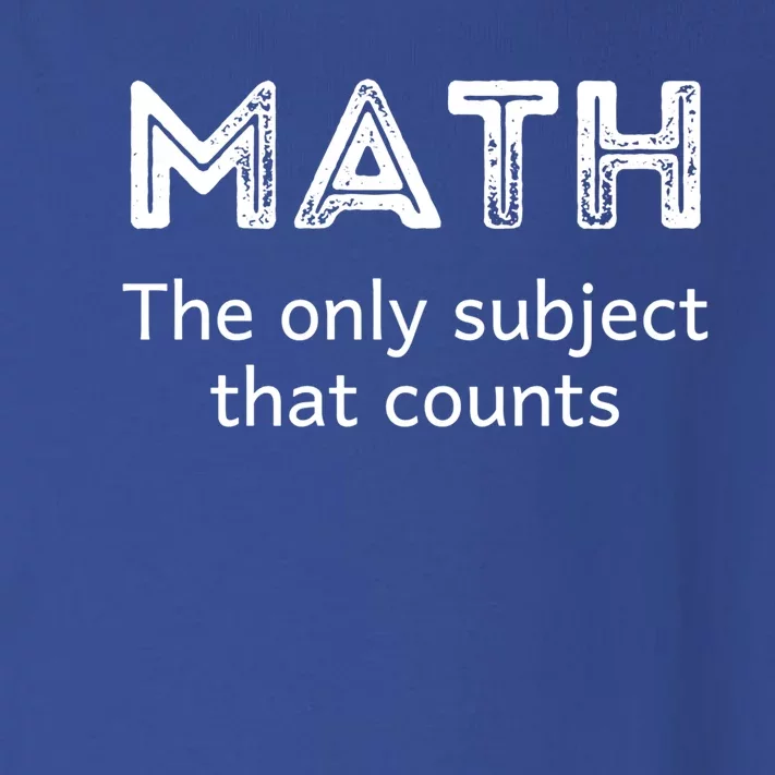 Math The Only Subject That Counts Funny Math Teacher Puns Gift Toddler Long Sleeve Shirt