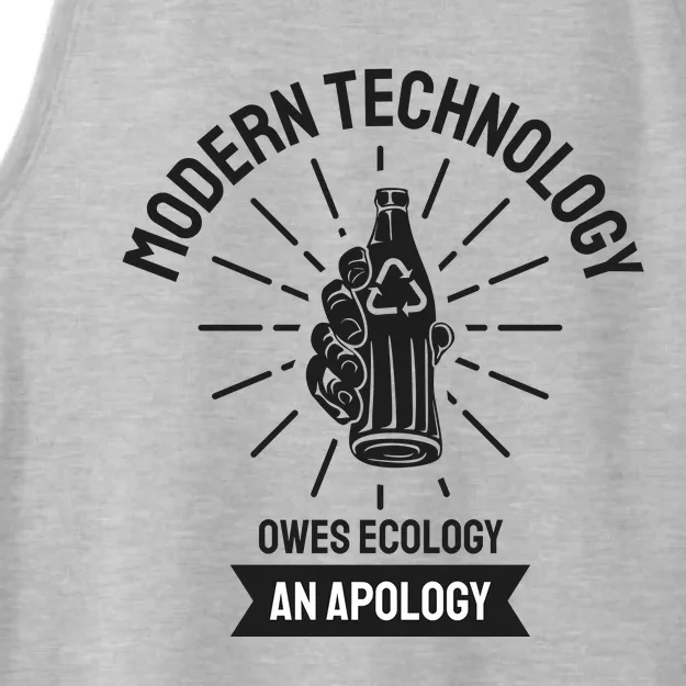 Modern Technology Owes Ecology An Apology Ladies Tri-Blend Wicking Tank