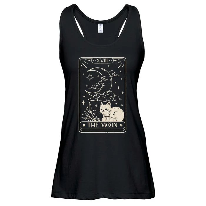 Moon Tarot Oversized Mystical Ladies Essential Flowy Tank