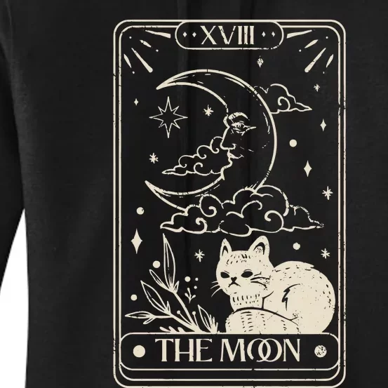 Moon Tarot Oversized Mystical Women's Pullover Hoodie