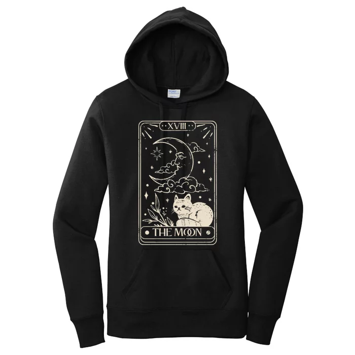 Moon Tarot Oversized Mystical Women's Pullover Hoodie