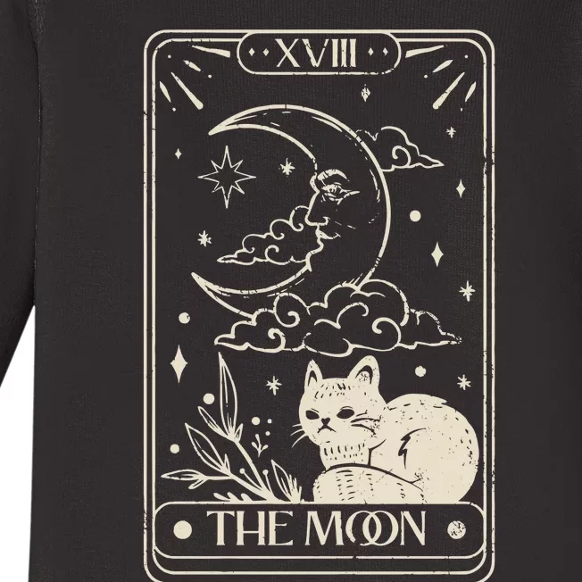 Moon Tarot Oversized Mystical Baby Long Sleeve Bodysuit