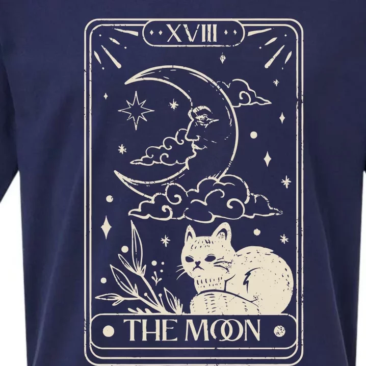 Moon Tarot Oversized Mystical Sueded Cloud Jersey T-Shirt