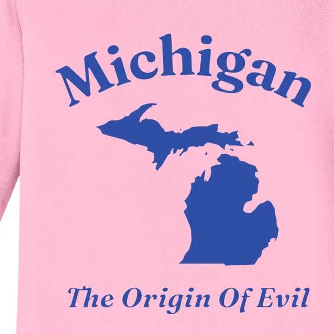 Michigan The Origin Of Evil Baby Long Sleeve Bodysuit