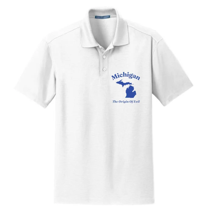 Michigan The Origin Of Evil Dry Zone Grid Performance Polo