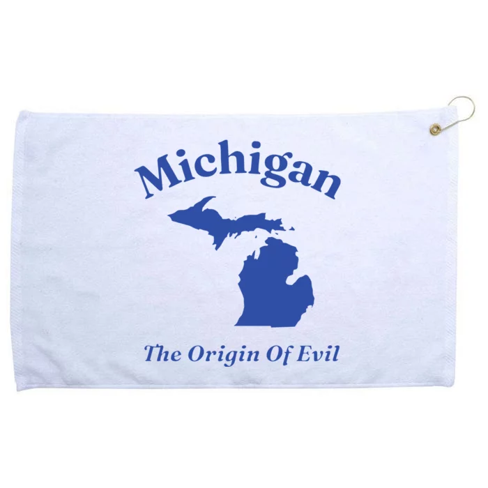 Michigan The Origin Of Evil Grommeted Golf Towel