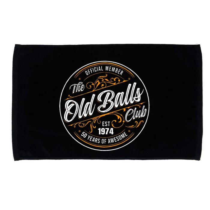 Member The Old Balls Club Est 1974 Microfiber Hand Towel