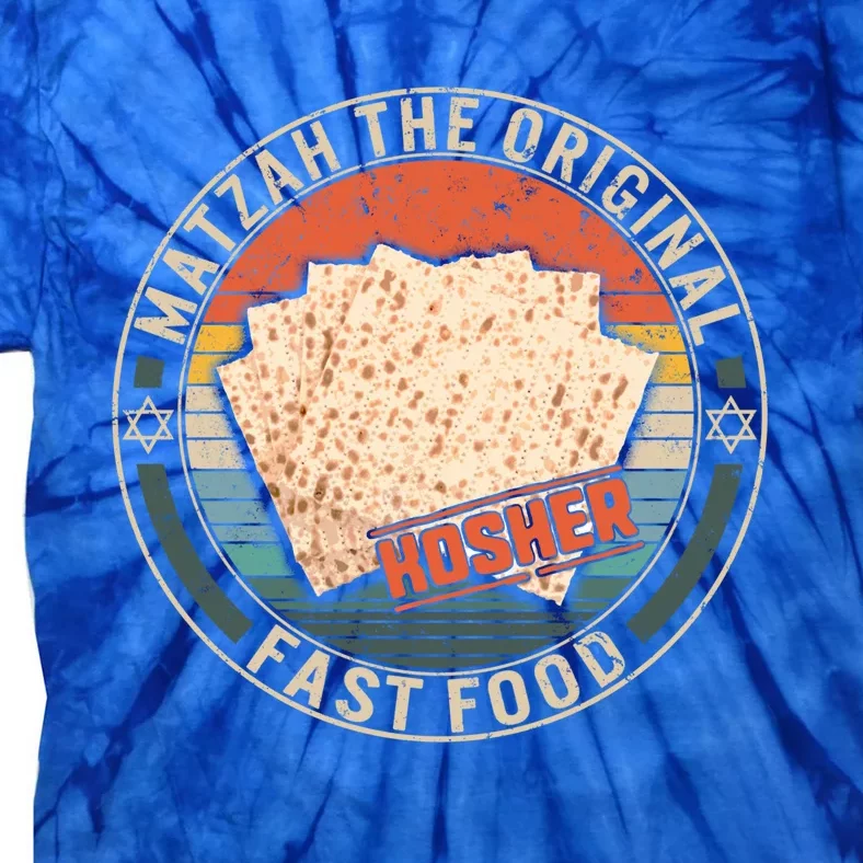 Matzah The Original Fast Food Kosher Jewish Seder Passover Great Gift Tie-Dye T-Shirt