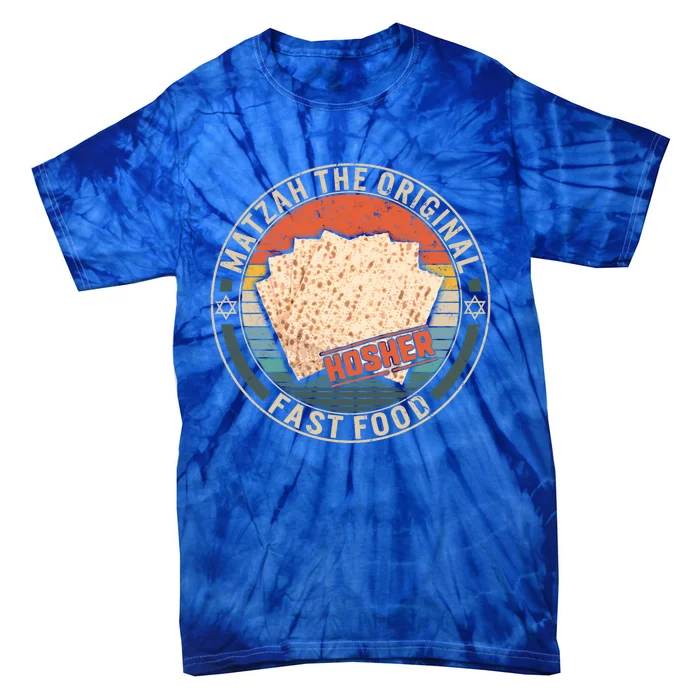 Matzah The Original Fast Food Kosher Jewish Seder Passover Great Gift Tie-Dye T-Shirt