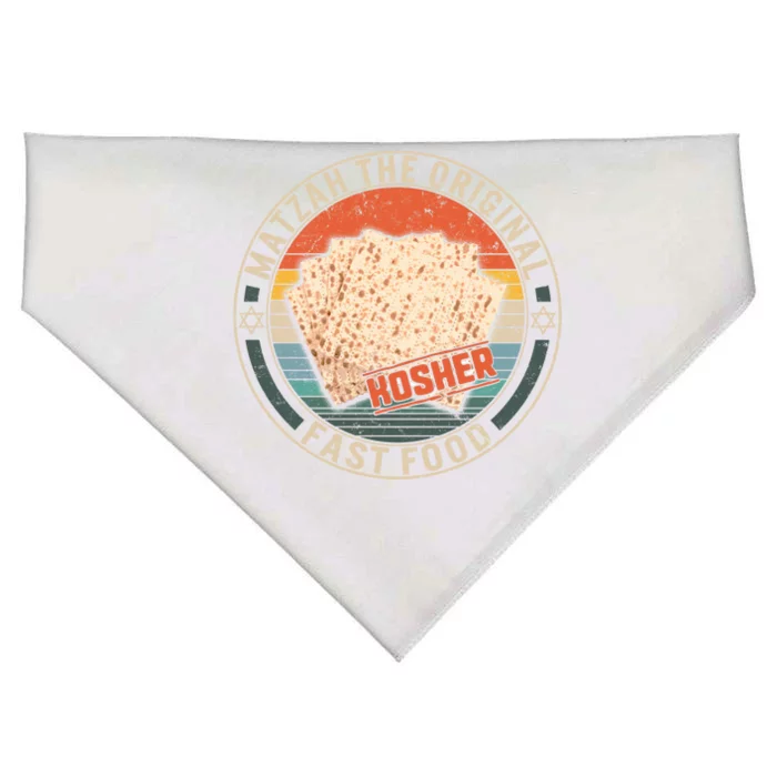 Matzah The Original Fast Food Kosher Jewish Seder Passover Great Gift USA-Made Doggie Bandana