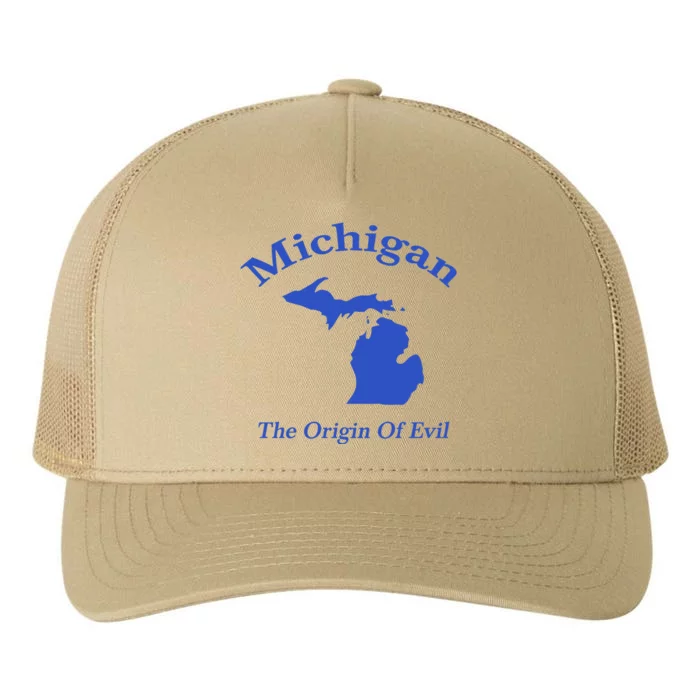 Michigan The Origin Of Evil Yupoong Adult 5-Panel Trucker Hat