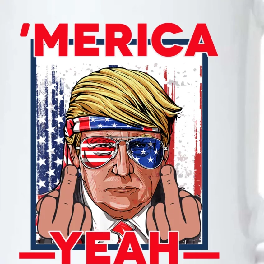 Merica Trump Outfits Don Drunk Donald Drunk 4th Of July Funny Gift Black Color Changing Mug