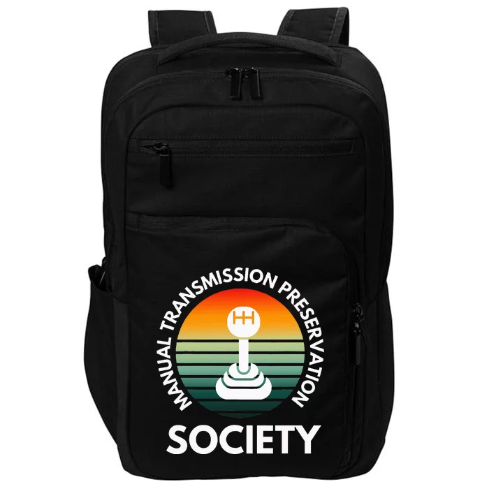 Manual Transmission Preservation Society Gearbox Mechanical Impact Tech Backpack