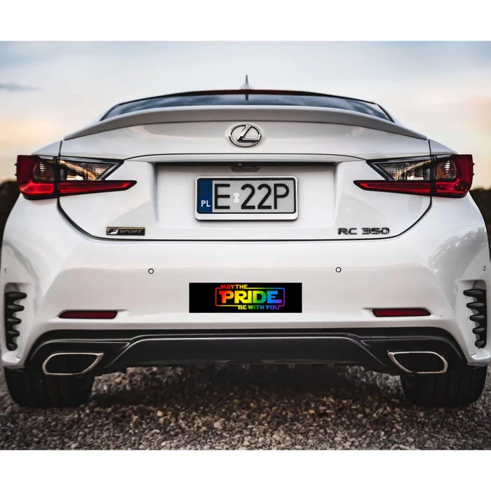 May The Pride Be With You Rainbow Lgbt Gay Bumper Sticker