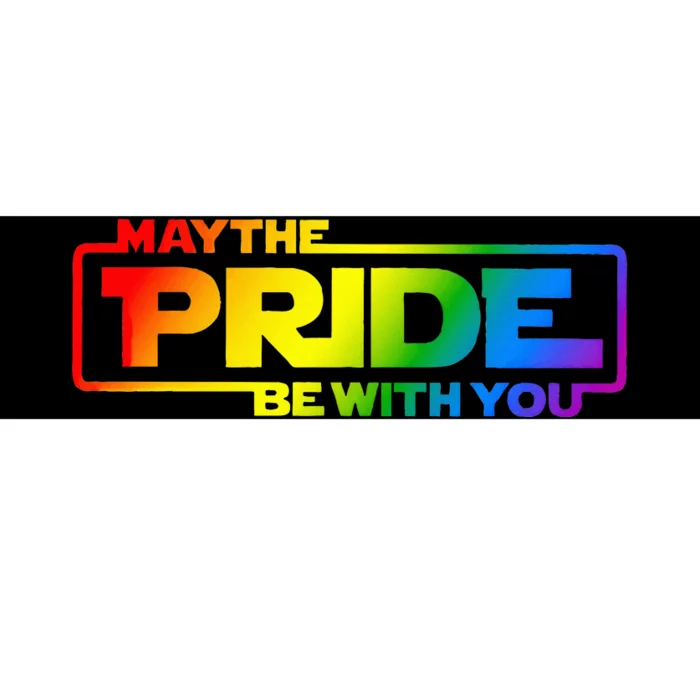 May The Pride Be With You Rainbow Lgbt Gay Bumper Sticker