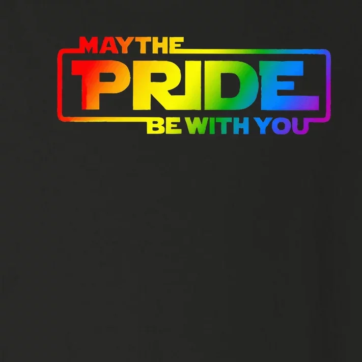 May The Pride Be With You Rainbow Lgbt Gay Toddler Long Sleeve Shirt