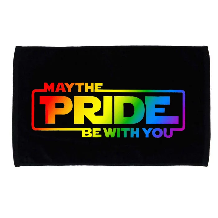 May The Pride Be With You Rainbow Lgbt Gay Microfiber Hand Towel