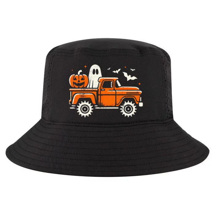 Monster Truck Pumpkin Ghost Halloween Gift Cool Comfort Performance Bucket Hat