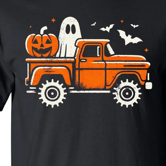 Monster Truck Pumpkin Ghost Halloween Gift Tall T-Shirt