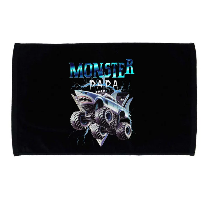 Monster Truck Papa Monster Truck Are My Jam Truck Lovers Microfiber Hand Towel