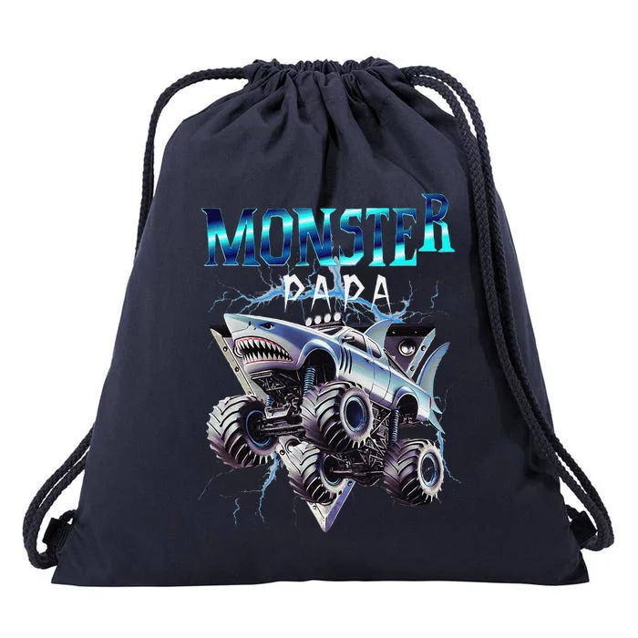 Monster Truck Papa Monster Truck Are My Jam Truck Lovers Drawstring Bag