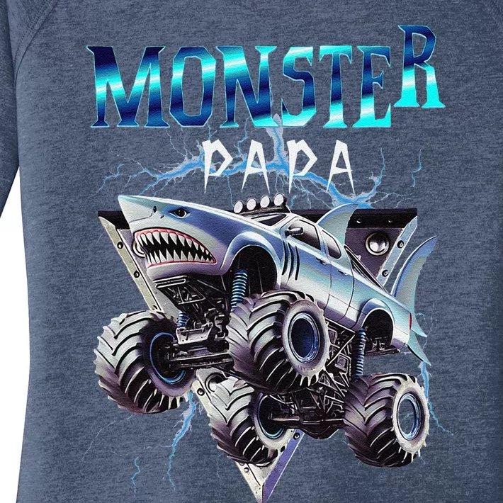 Monster Truck Papa Monster Truck Are My Jam Truck Lovers Women's Perfect Tri Tunic Long Sleeve Shirt