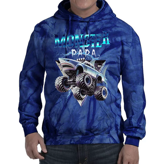 Monster Truck Papa Monster Truck Are My Jam Truck Lovers Tie Dye Hoodie