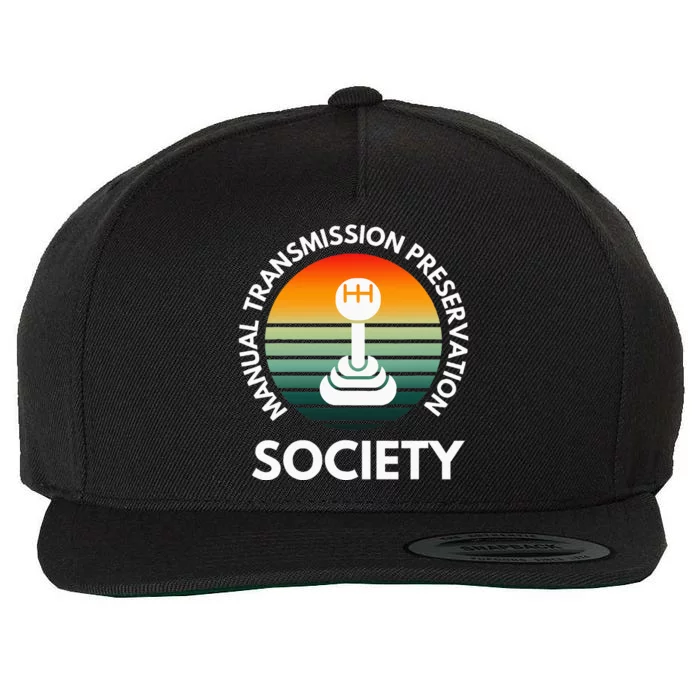 Manual Transmission Preservation Society Gearbox Mechanical Wool Snapback Cap