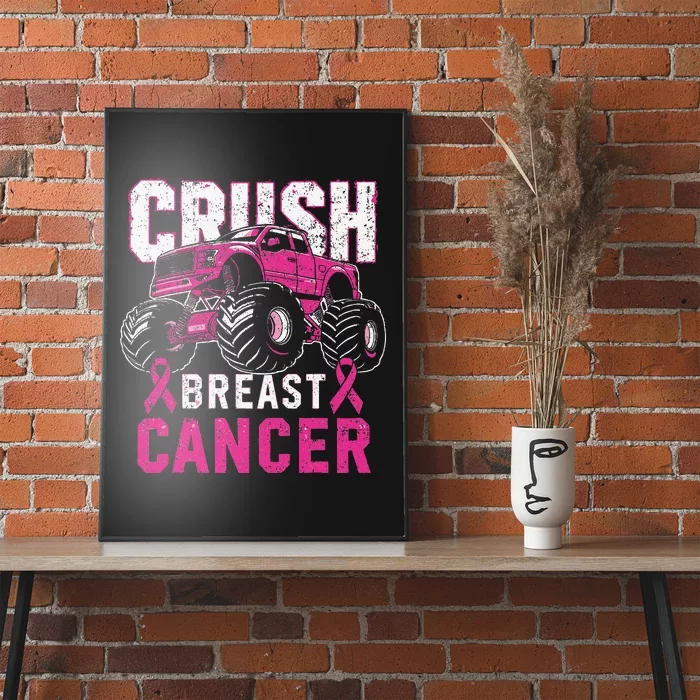 Monster Truck P.Ink Breast Cancer Awareness Gift Poster