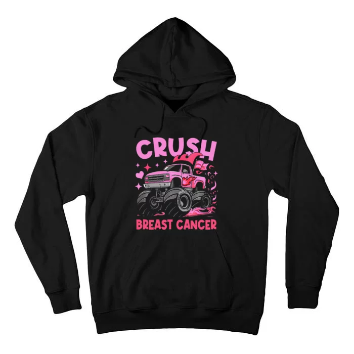 Monster Truck P.Ink Breast Cancer Awareness Gift Tall Hoodie