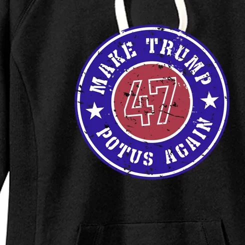 Make Trump Potus Again 2024 Women's Fleece Hoodie