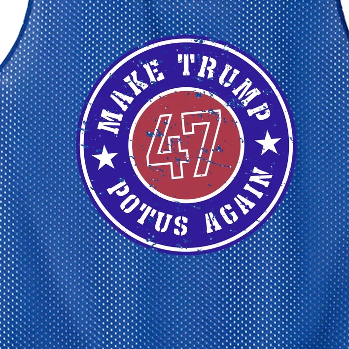 Make Trump Potus Again 2024 Mesh Reversible Basketball Jersey Tank