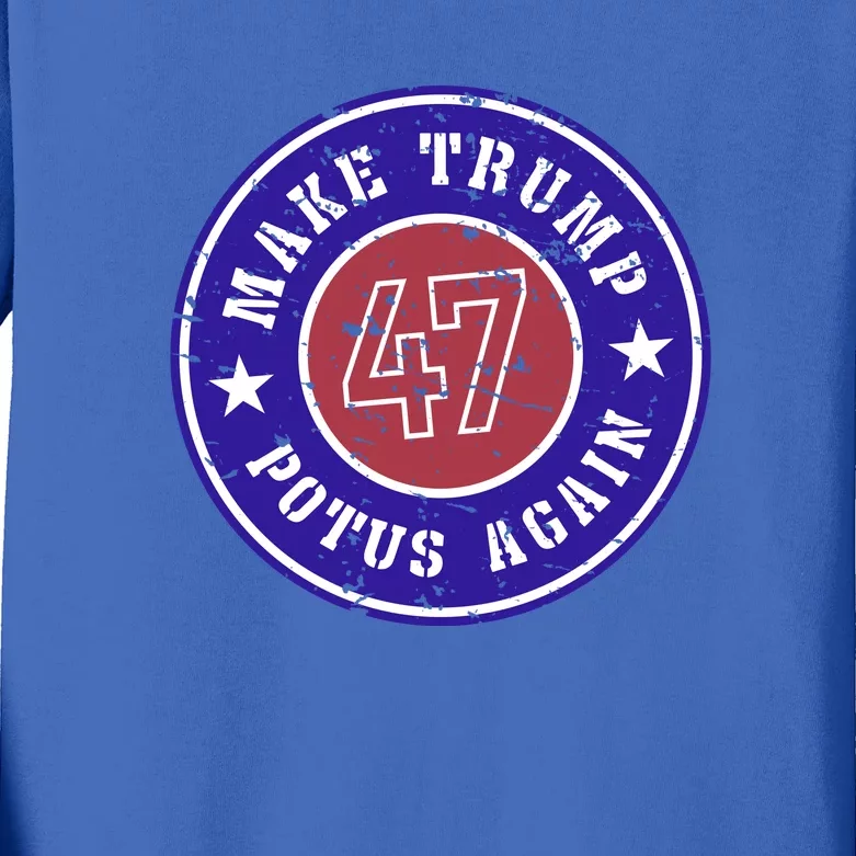 Make Trump Potus Again 2024 Kids Long Sleeve Shirt