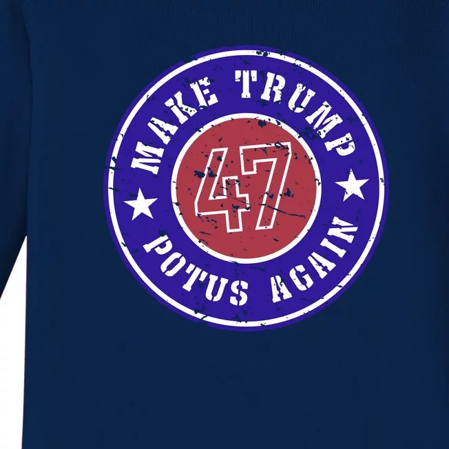 Make Trump Potus Again 2024 Baby Long Sleeve Bodysuit