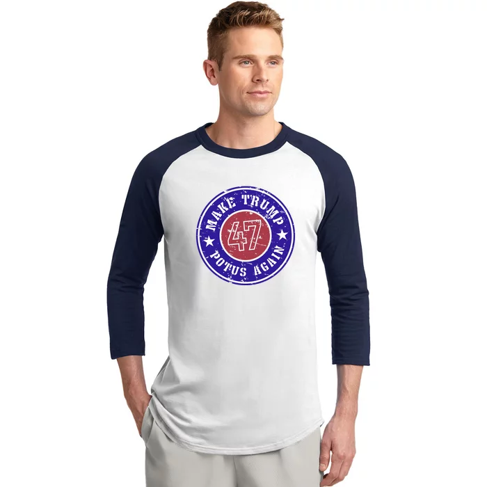 Make Trump Potus Again 2024 Baseball Sleeve Shirt