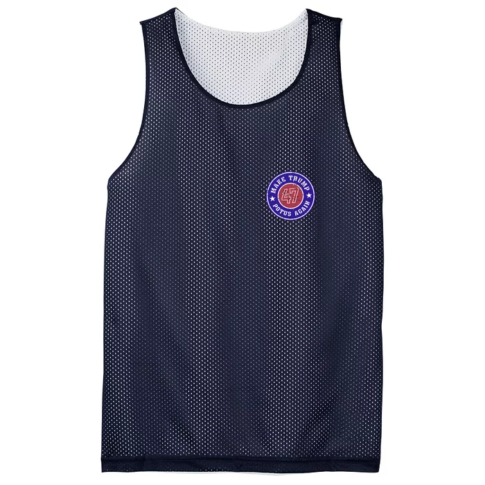 Make Trump Potus Again 47 Back And Front Front & Back Mesh Reversible Basketball Jersey Tank