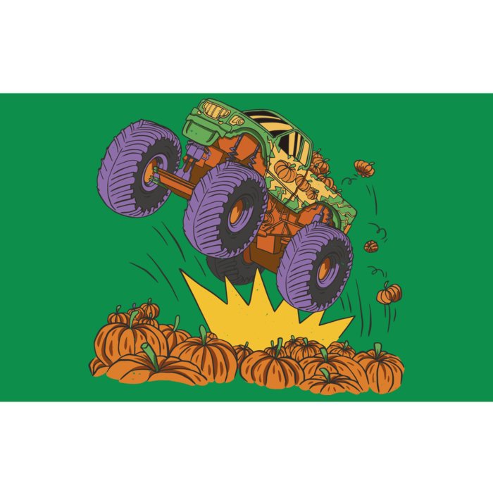 Monster Truck Pumpkin Patch Bumper Sticker