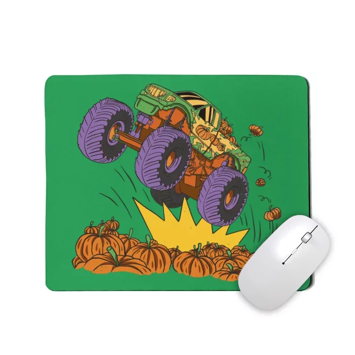 Monster Truck Pumpkin Patch Mousepad