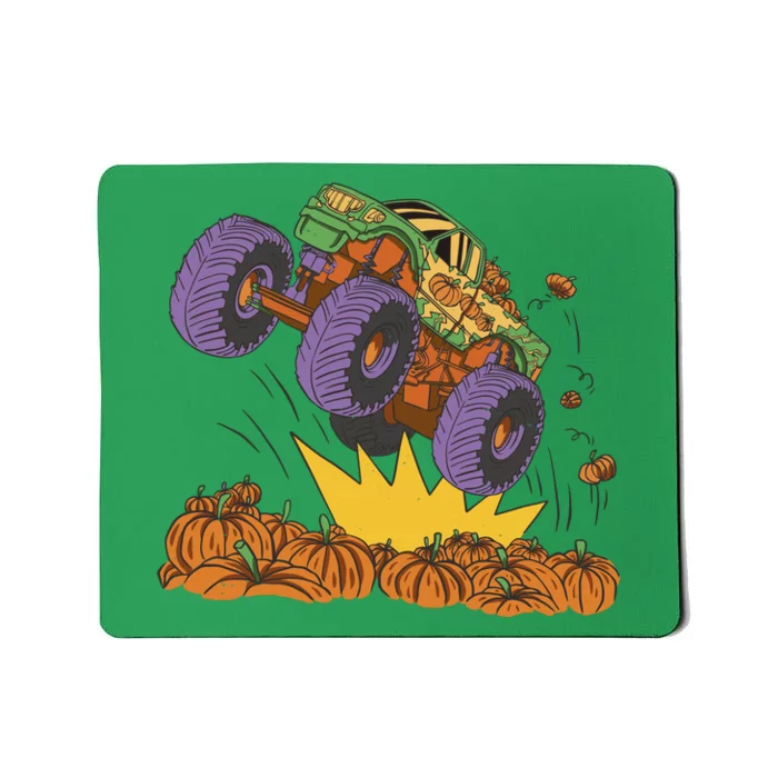 Monster Truck Pumpkin Patch Mousepad