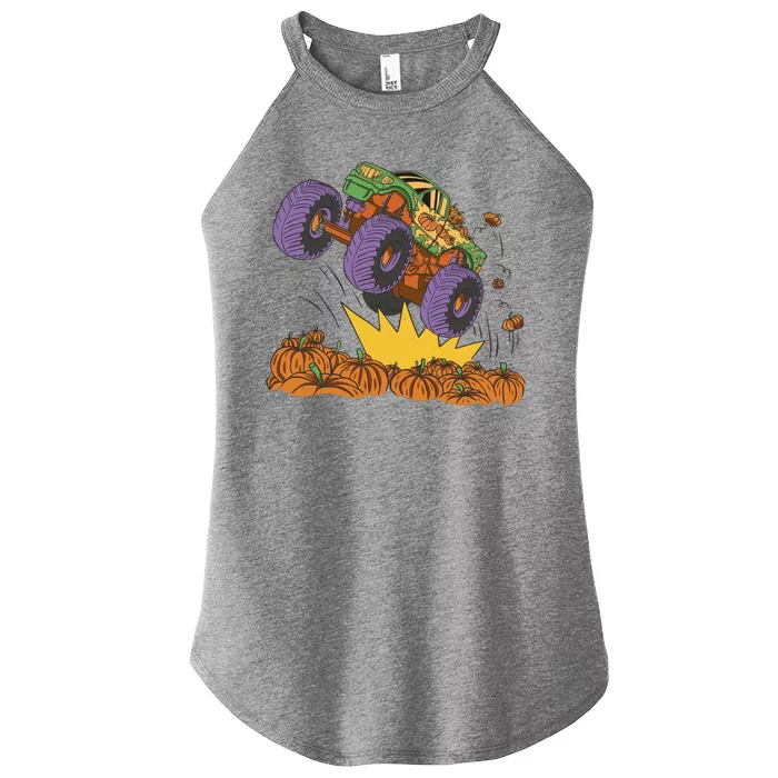 Monster Truck Pumpkin Patch Women’s Perfect Tri Rocker Tank