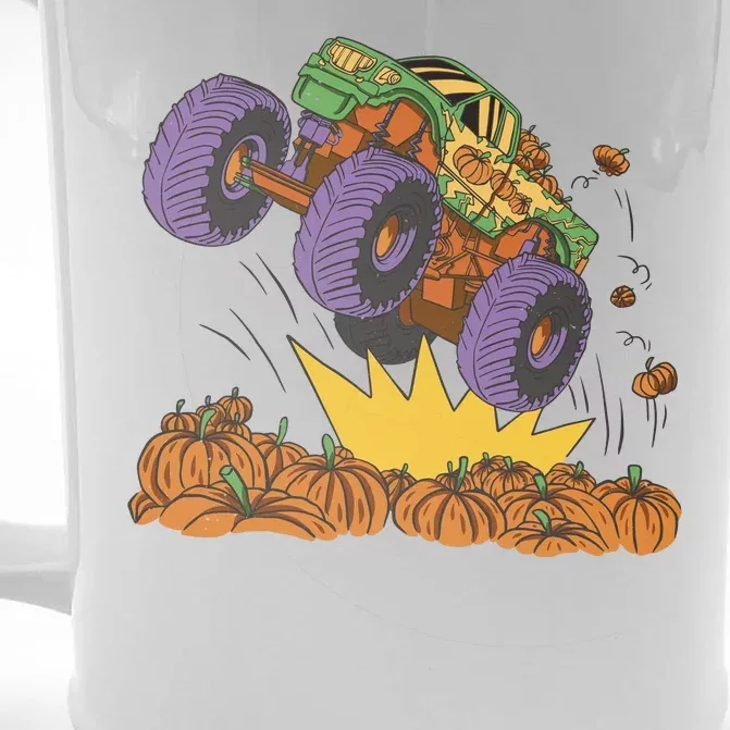 Monster Truck Pumpkin Patch Front & Back Beer Stein